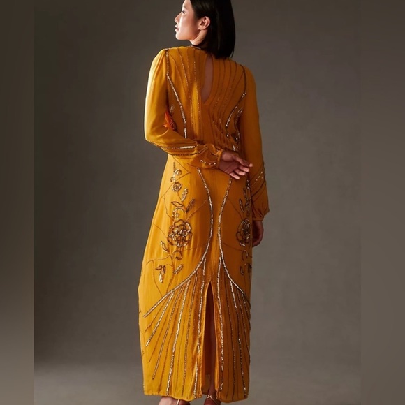 Anthropologie Let Me Be Juliet Sheer Maxi Dress XXS NWT - Picture 3 of 8